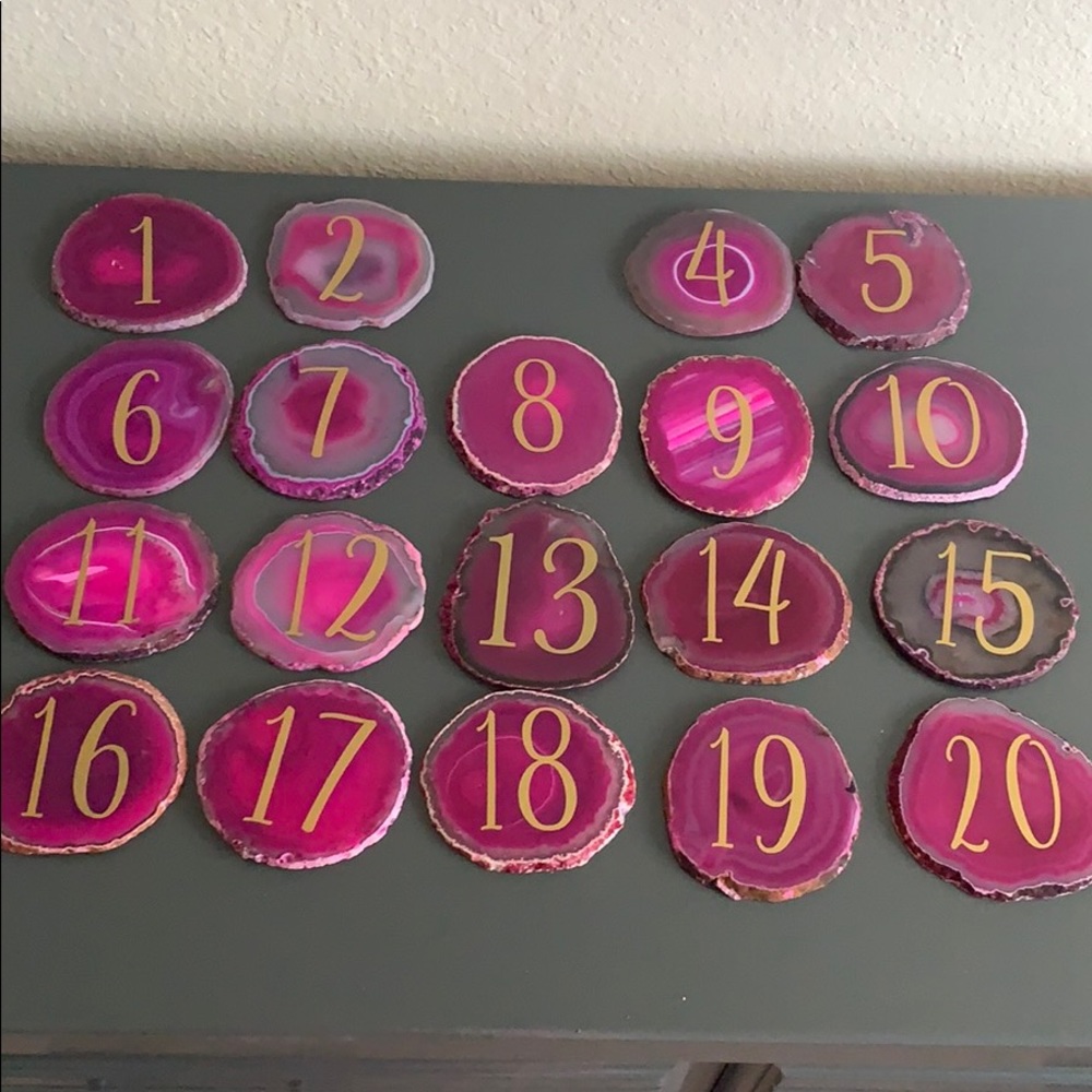 Agate Table Numbers!